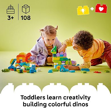 LEGO DUPLO Town 3-in-1 Dinosaurs on Wheels 10451 Building Kit (108 Pieces)