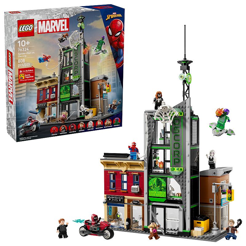 LEGO Marvel Spider-Man vs. Oscorp 76324 Building Kit (808 Pieces)