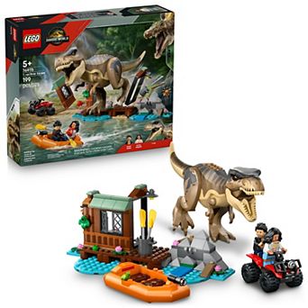 LEGO Jurassic World T. rex River Escape 76975 Building Kit (199 Pieces)