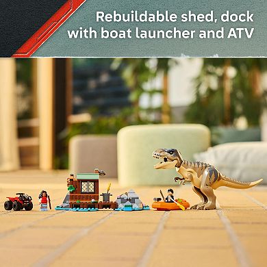LEGO Jurassic World T. rex River Escape 76975 Building Kit (199 Pieces)