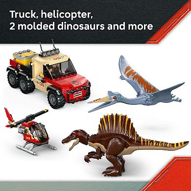 LEGO Jurassic World Spinosaurus & Quetzalcoatlus Air Mission 76976 Building Kit (984 Pieces)