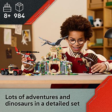 LEGO Jurassic World Spinosaurus & Quetzalcoatlus Air Mission 76976 Building Kit (984 Pieces)