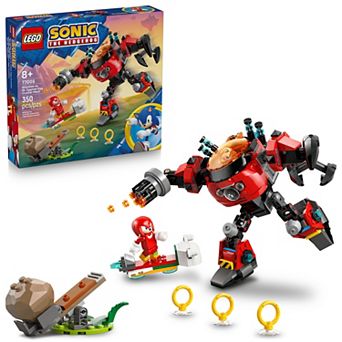 LEGO Sonic The Hedgehog Knuckles Vs. Dr. Eggman Egg Crusher Mech 77005 Building Kit (350 Pieces)