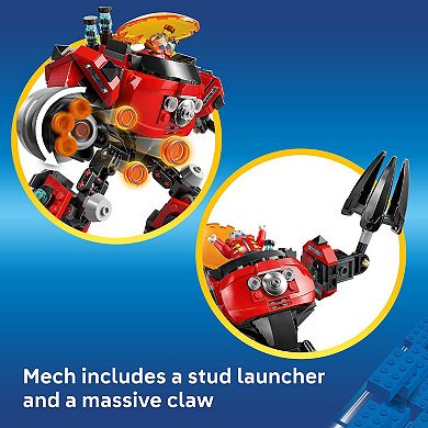 LEGO Sonic The Hedgehog Knuckles Vs. Dr. Eggman Egg Crusher Mech 77005 Building Kit (350 Pieces)