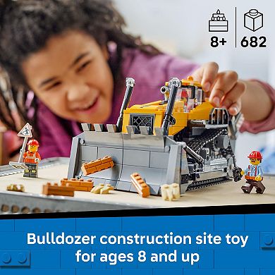 LEGO City Bulldozer Construction Site 60466 Building Kit (682 Pieces)