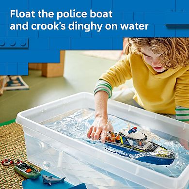 LEGO City Police Boat Chase 60456 Building Kit (264 Pieces)