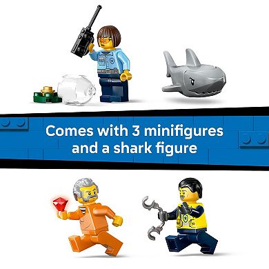 LEGO City Police Boat Chase 60456 Building Kit (264 Pieces)