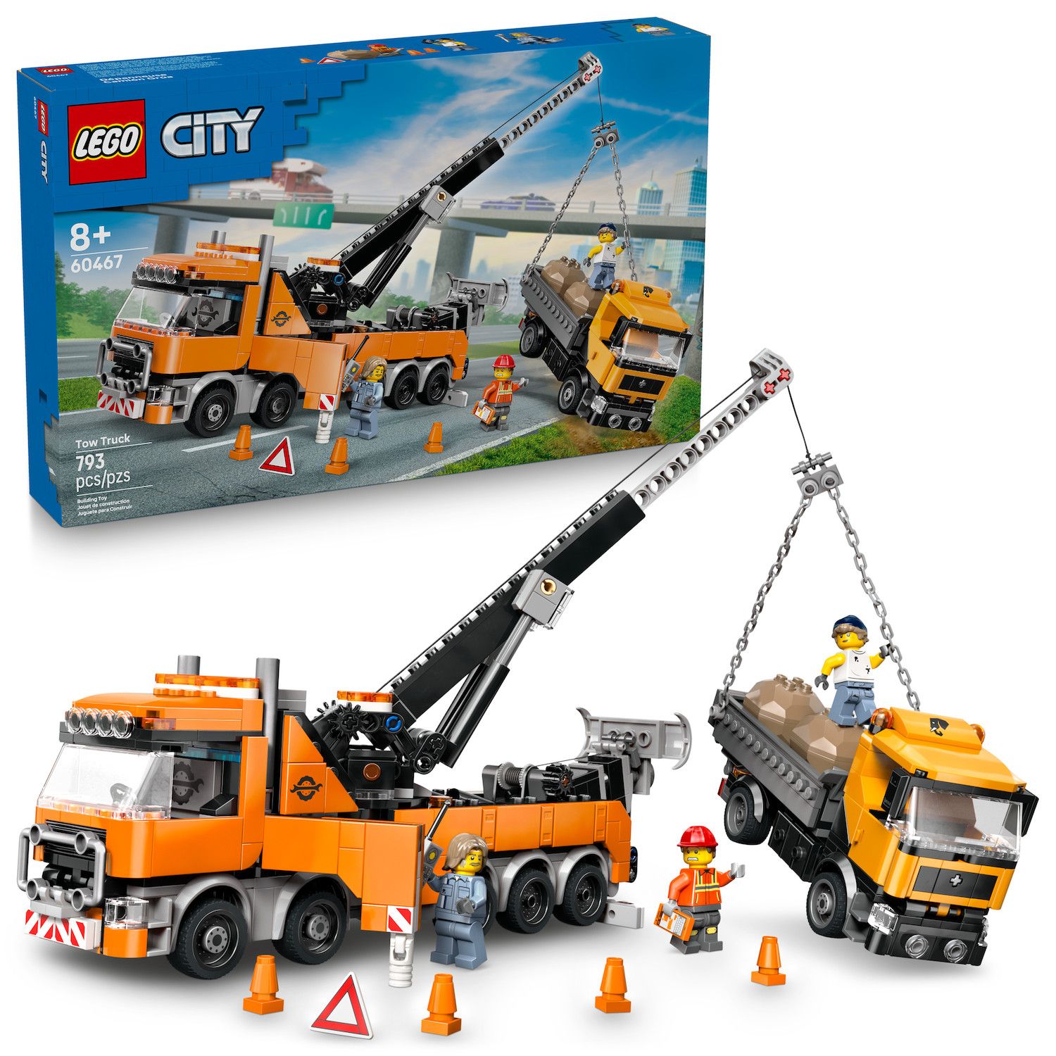 Детский конструктор LEGO City Heavy-Duty Recovery Tow Truck 60467 Building Kit (793 Pieces) — фото 1