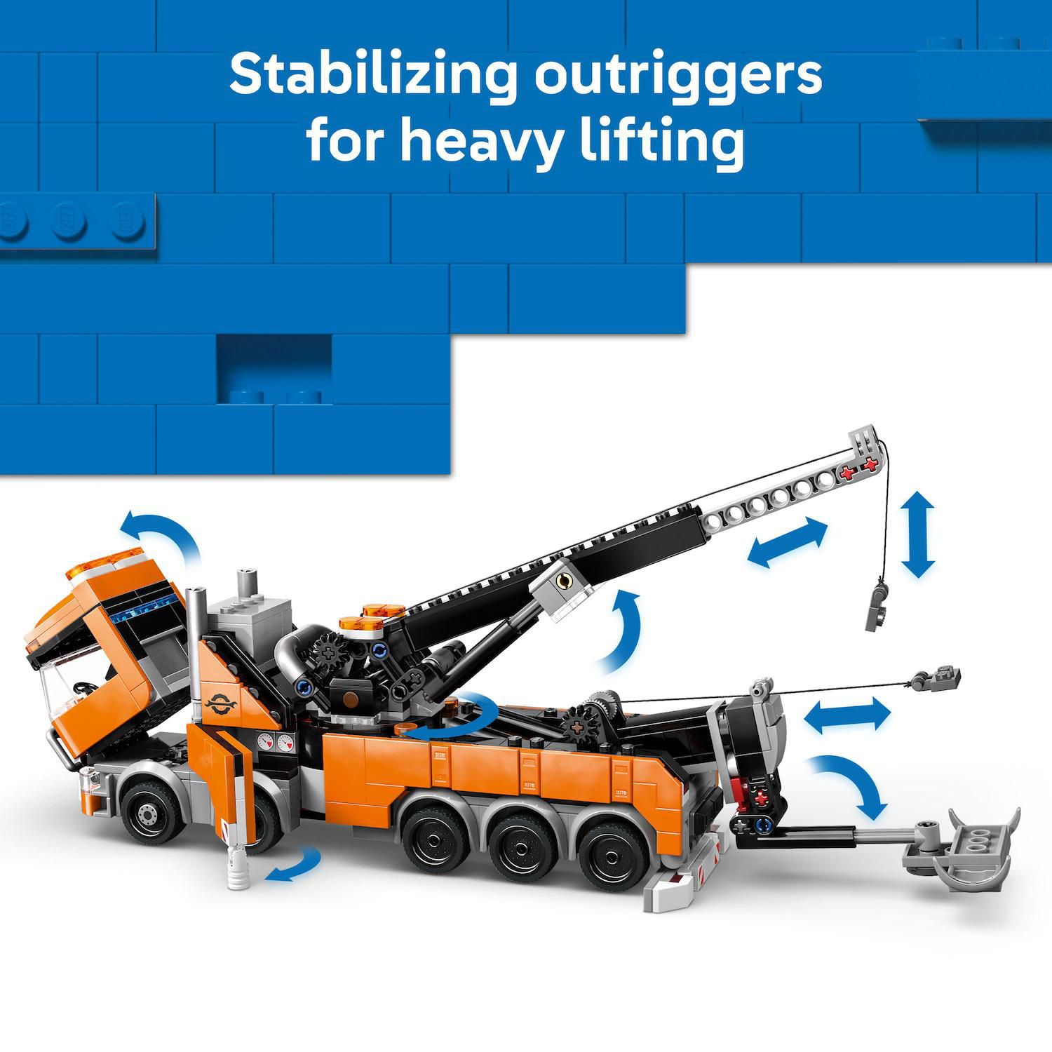 Детский конструктор LEGO City Heavy-Duty Recovery Tow Truck 60467 Building Kit (793 Pieces) — фото 4