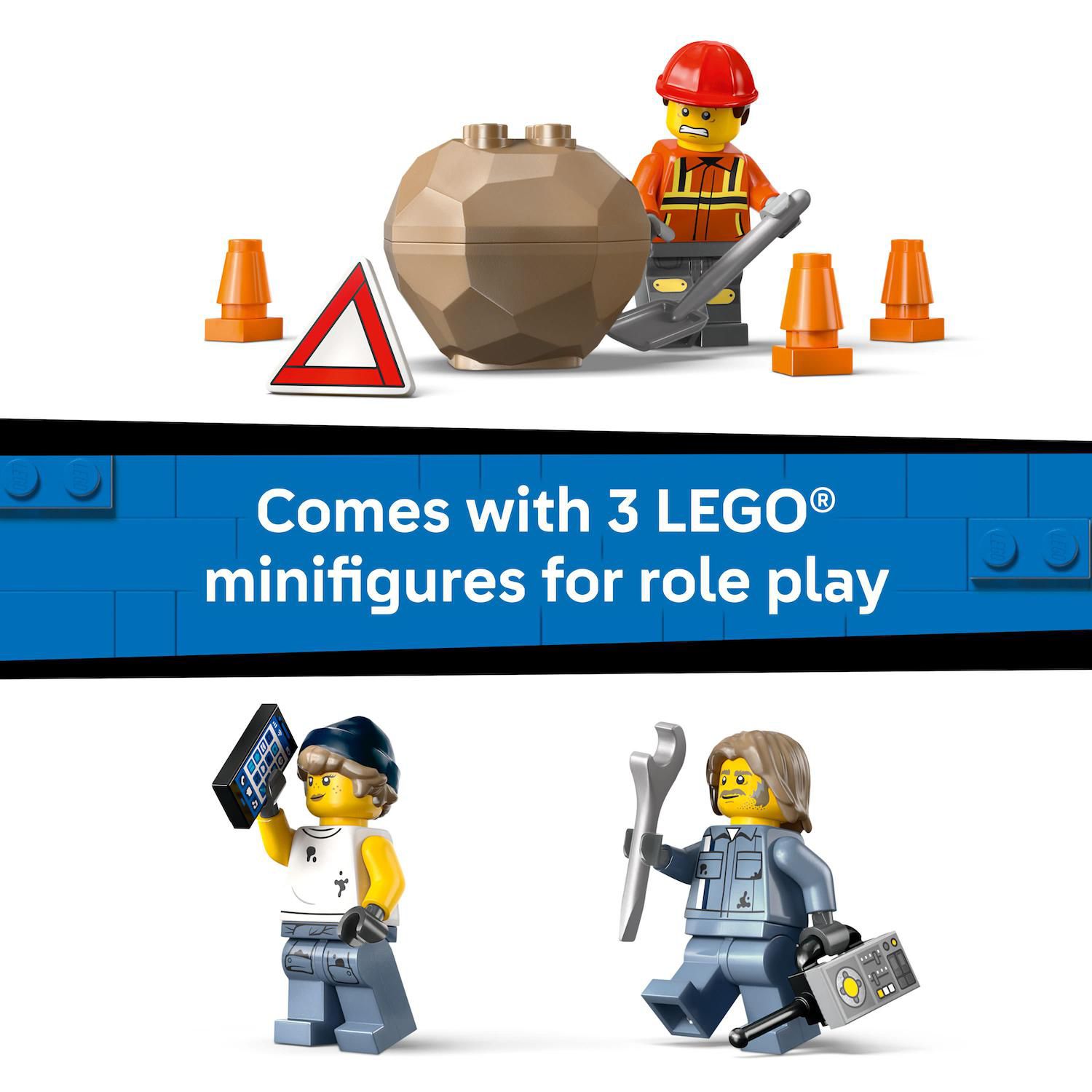Детский конструктор LEGO City Heavy-Duty Recovery Tow Truck 60467 Building Kit (793 Pieces) — фото 6