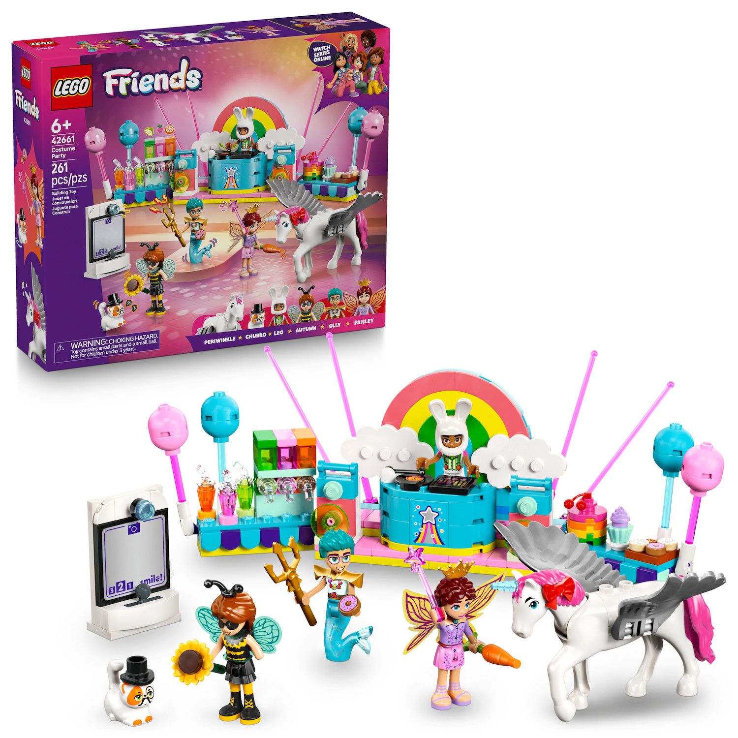 Детский конструктор LEGO Friends Costume Party with Unicorn & Fairy 42661 Building Kit (261 Pieces) — фото 1