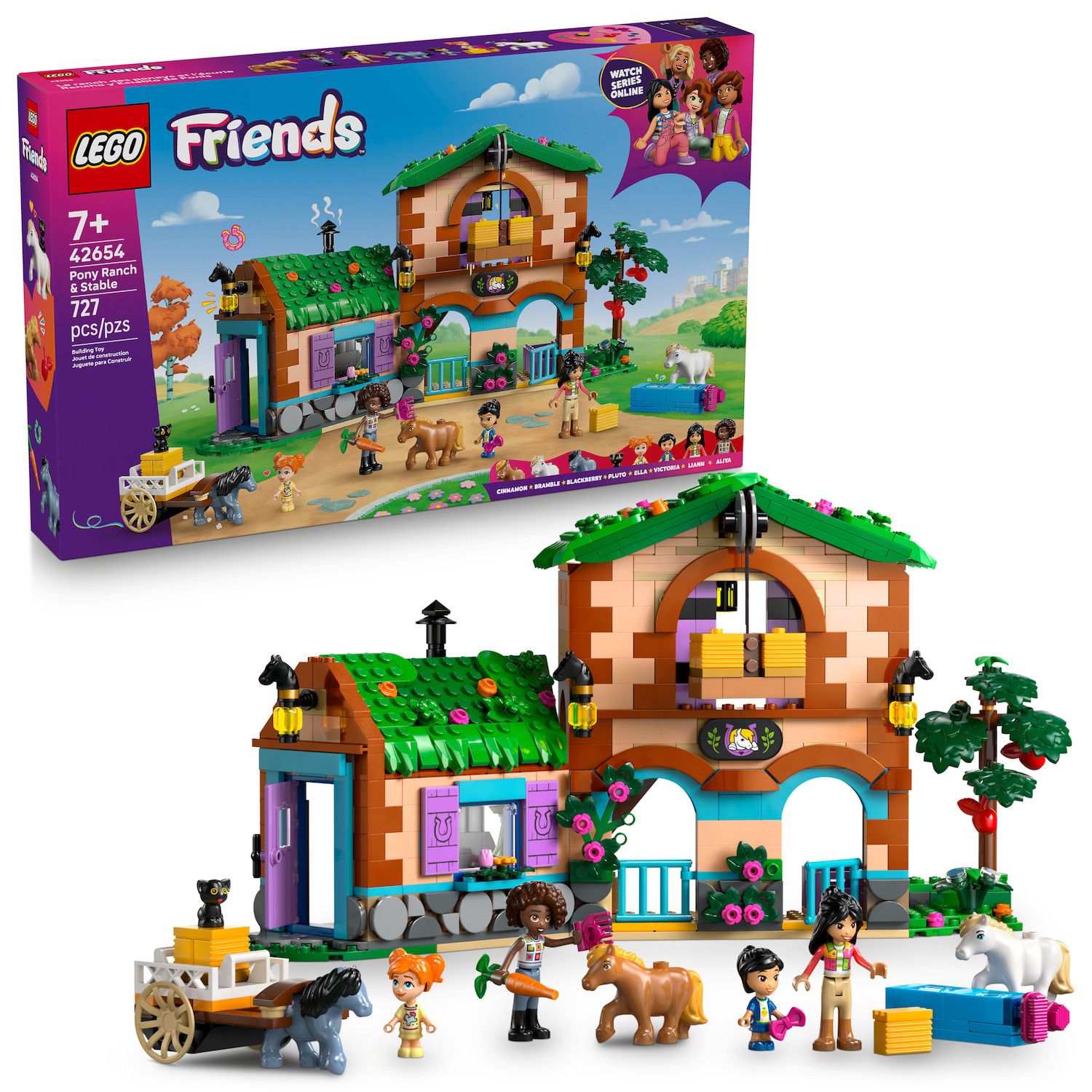 Детский конструктор LEGO Friends Pony Ranch & Stable 42654 Building Kit (727 Pieces) — фото 1