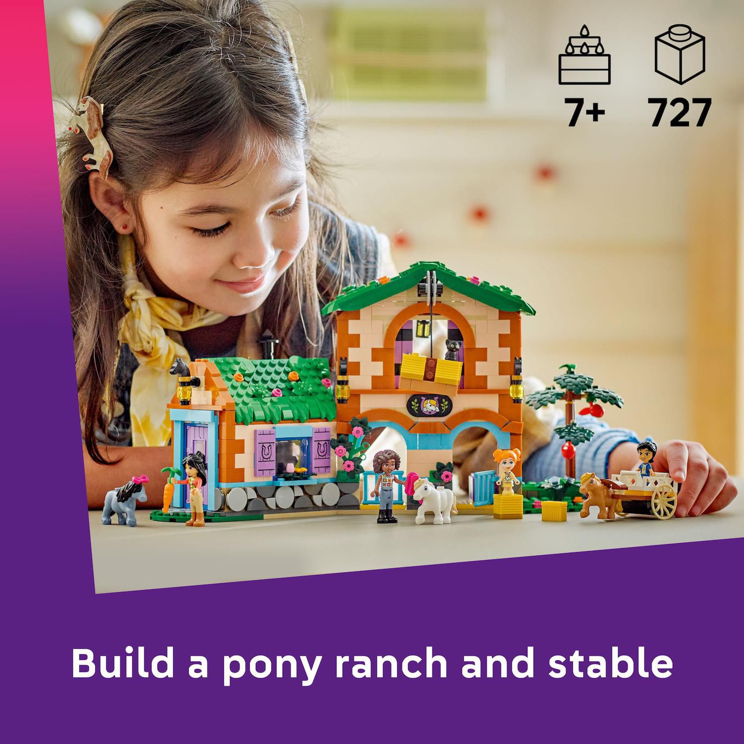 Детский конструктор LEGO Friends Pony Ranch & Stable 42654 Building Kit (727 Pieces) — фото 2