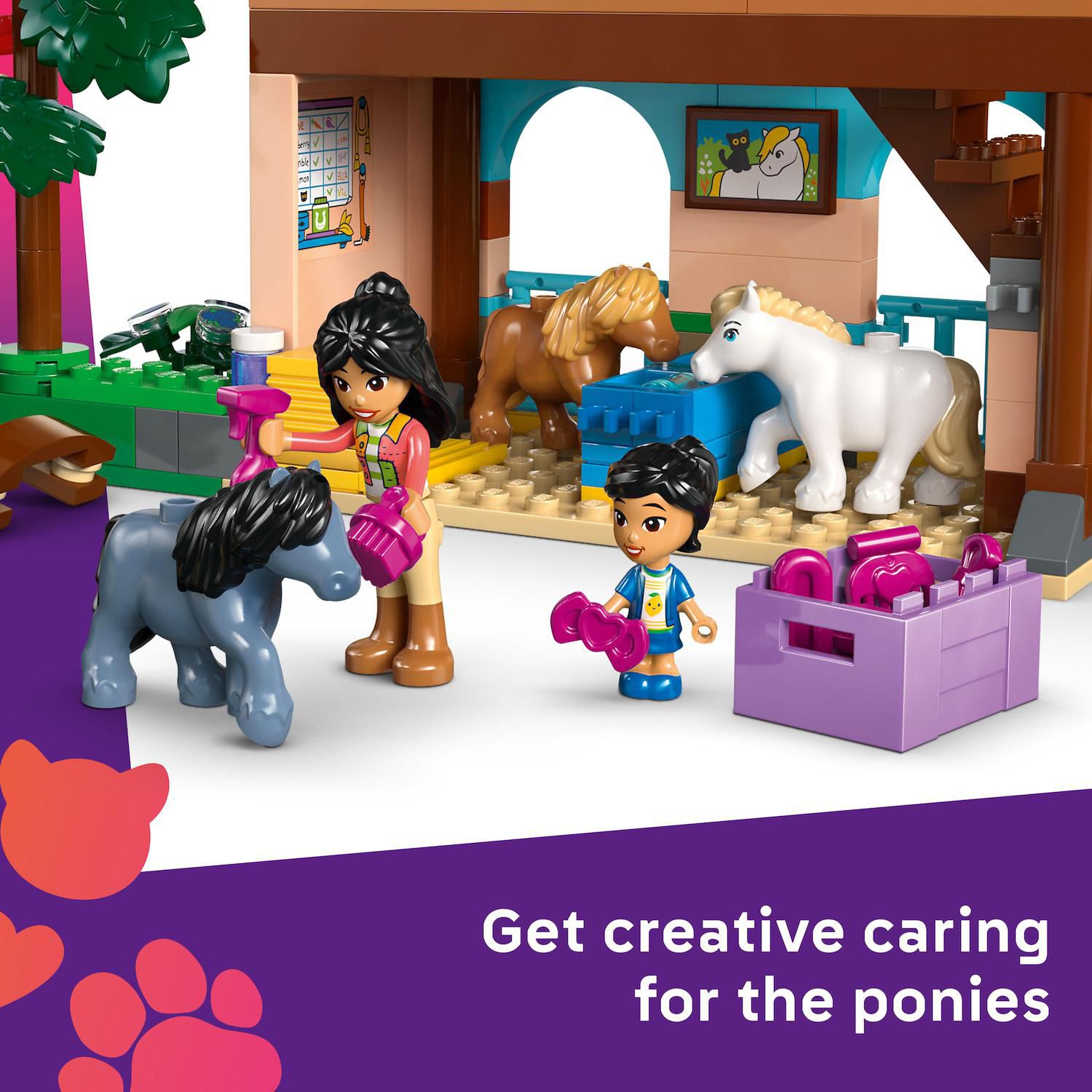 Детский конструктор LEGO Friends Pony Ranch & Stable 42654 Building Kit (727 Pieces) — фото 4