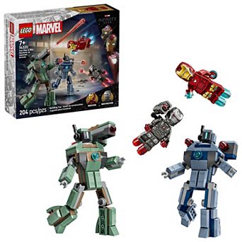LEGO Marvel Iron Man & War Machine vs. Hammer Drones 76320 Building Kit (204 Pieces)