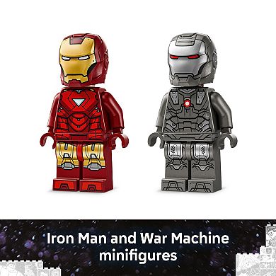 LEGO Marvel Iron Man & War Machine vs. Hammer Drones 76320 Building Kit (204 Pieces)