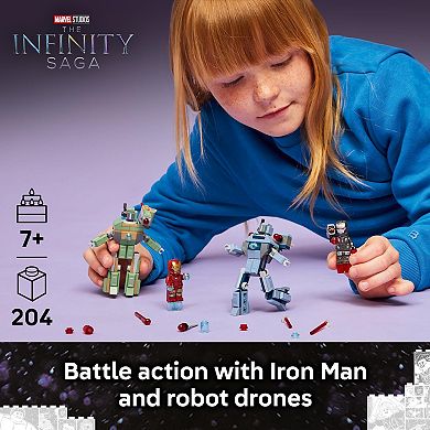 LEGO Marvel Iron Man & War Machine vs. Hammer Drones 76320 Building Kit (204 Pieces)