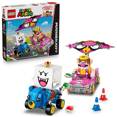 Детские конструкторы LEGO Super Mario Mario Kart Wario & King Boo 72038 Building Kit (512 Pieces)