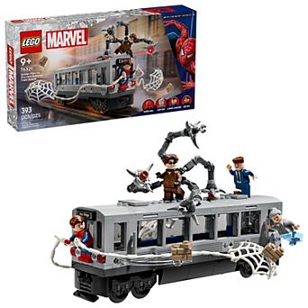 LEGO Marvel Spider-Man vs. Doc Ock Subway Train Scene 76321 Building Kit (393 Pieces)