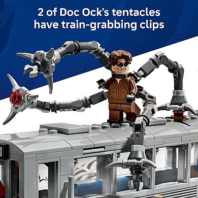 LEGO Marvel Spider-Man vs. Doc Ock Subway Train Scene 76321 Building Kit (393 Pieces)