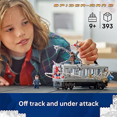 LEGO Marvel Spider-Man vs. Doc Ock Subway Train Scene 76321 Building Kit (393 Pieces)