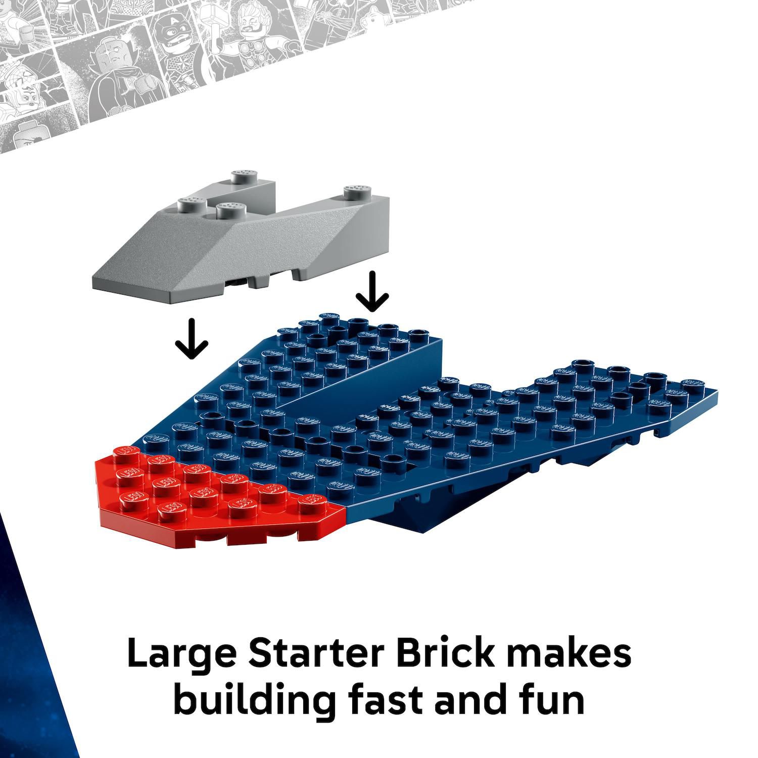 Детский конструктор LEGO Marvel Captain America vs. Thanos 76319 Building Kit (107 Pieces) — фото 3