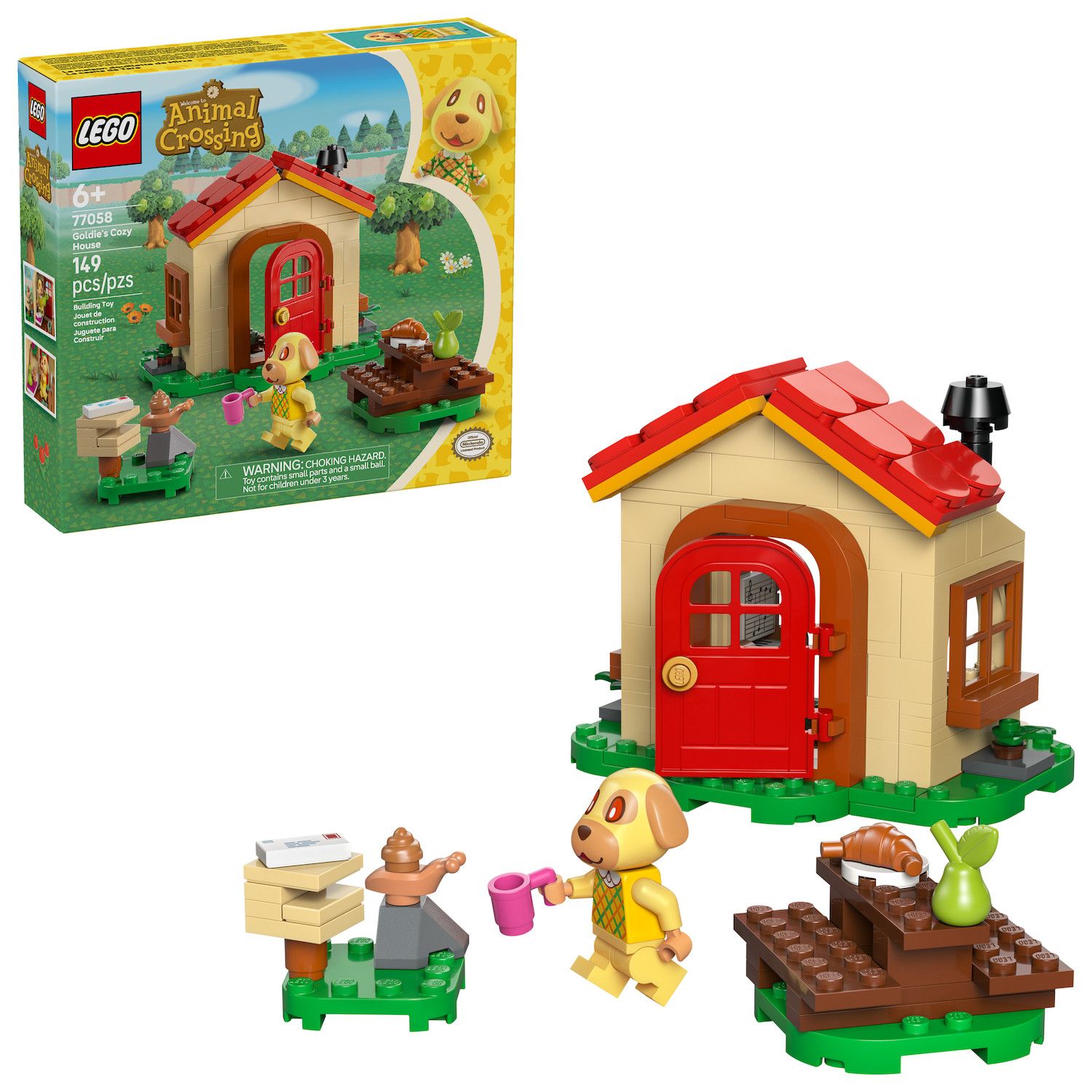 Детские конструкторы LEGO Animal Crossing Goldie's Cozy House 77058 Building Kit (149 Pieces)