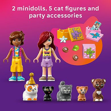 LEGO Friends Cat Birthday Party 42666 Building Kit (321 Pieces)