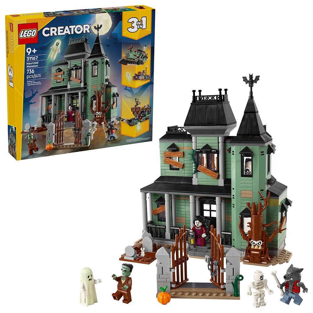 house リスト ③ LEGO Creator 3-in-1 Haunted Mansion 31167 Building Kit (736 Pieces)