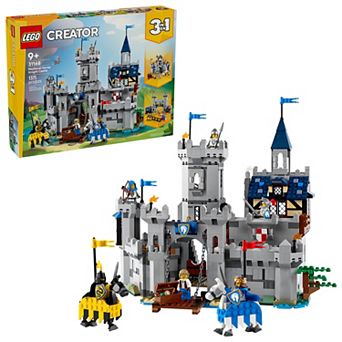 LEGO Creator 3-in-1 Medieval Horse Knight Castle 31168 Building Kit (1371 Pieces)