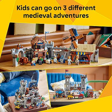 LEGO Creator 3-in-1 Medieval Horse Knight Castle 31168 Building Kit (1371 Pieces)