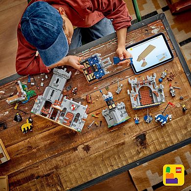 LEGO Creator 3-in-1 Medieval Horse Knight Castle 31168 Building Kit (1371 Pieces)