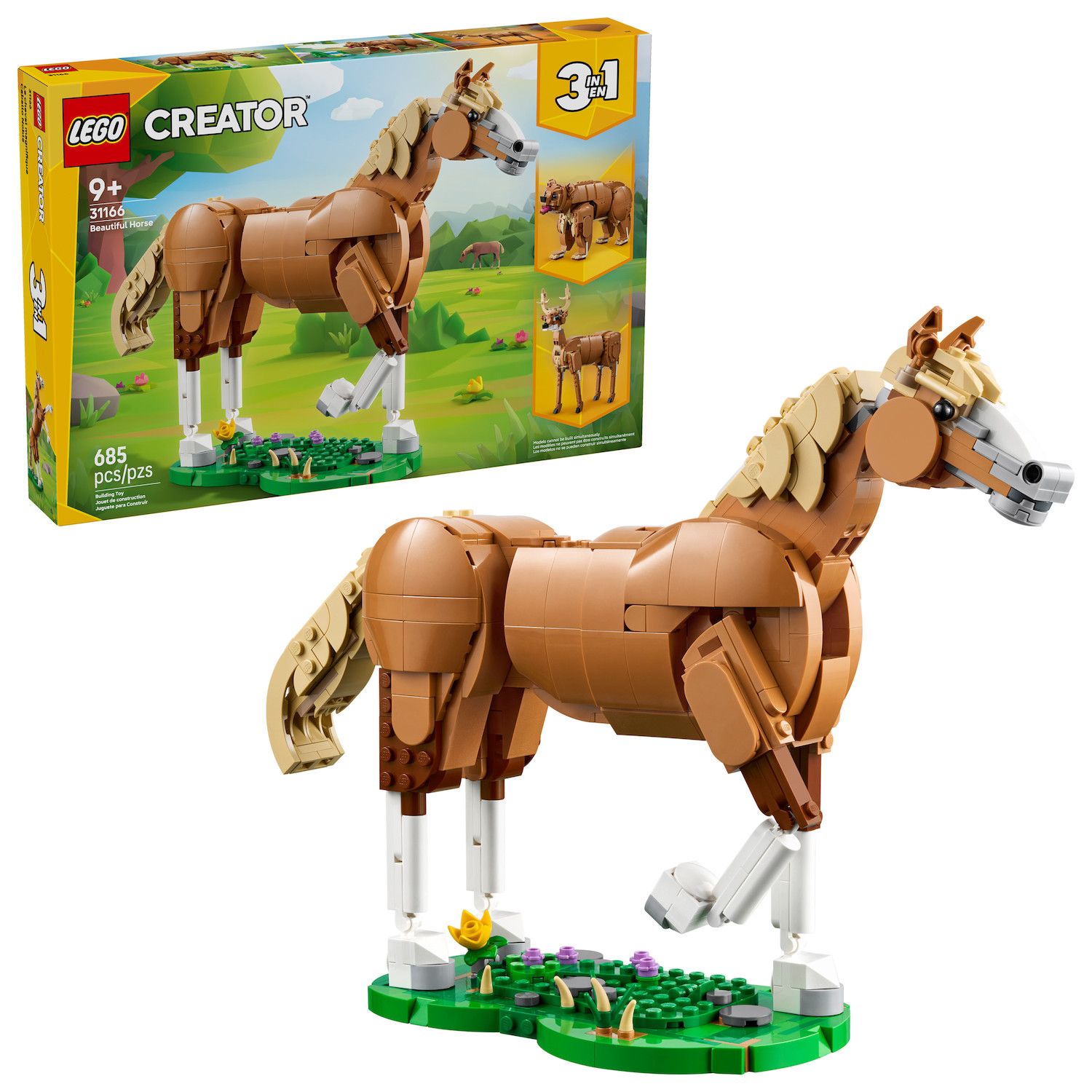 Детский конструктор LEGO Creator Beautiful Horse 31166 Building Kit (685 Pieces) — фото 1