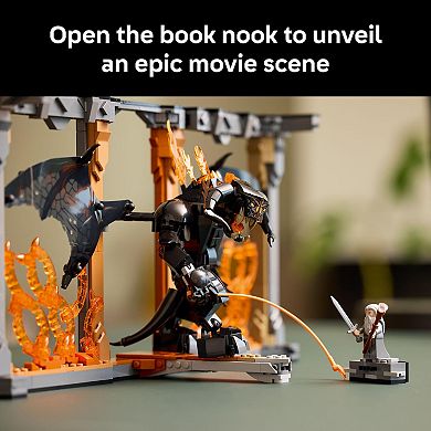 LEGO Icons The Lord of the Rings Balrog Book Nook 10367 Building Kit (1201 Pieces)
