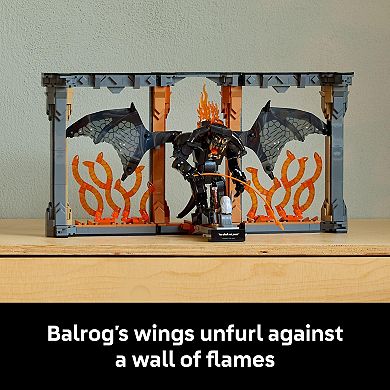 LEGO Icons The Lord of the Rings Balrog Book Nook 10367 Building Kit (1201 Pieces)