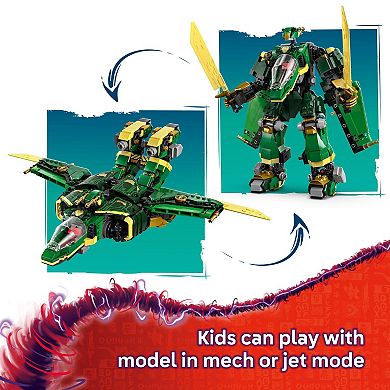 LEGO NINJAGO Lloyd's Jet Mech 71845 Building Kit (1112 Pieces)