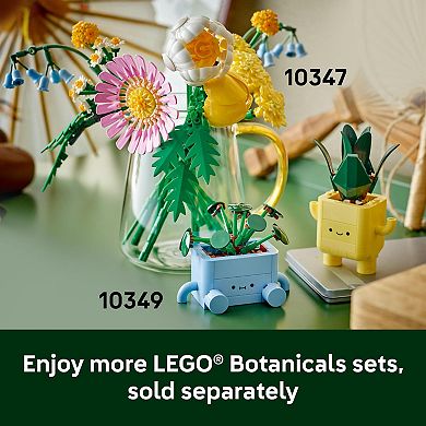 LEGO Botanicals Happy Plants 10349 Building Kit (217 Pieces)