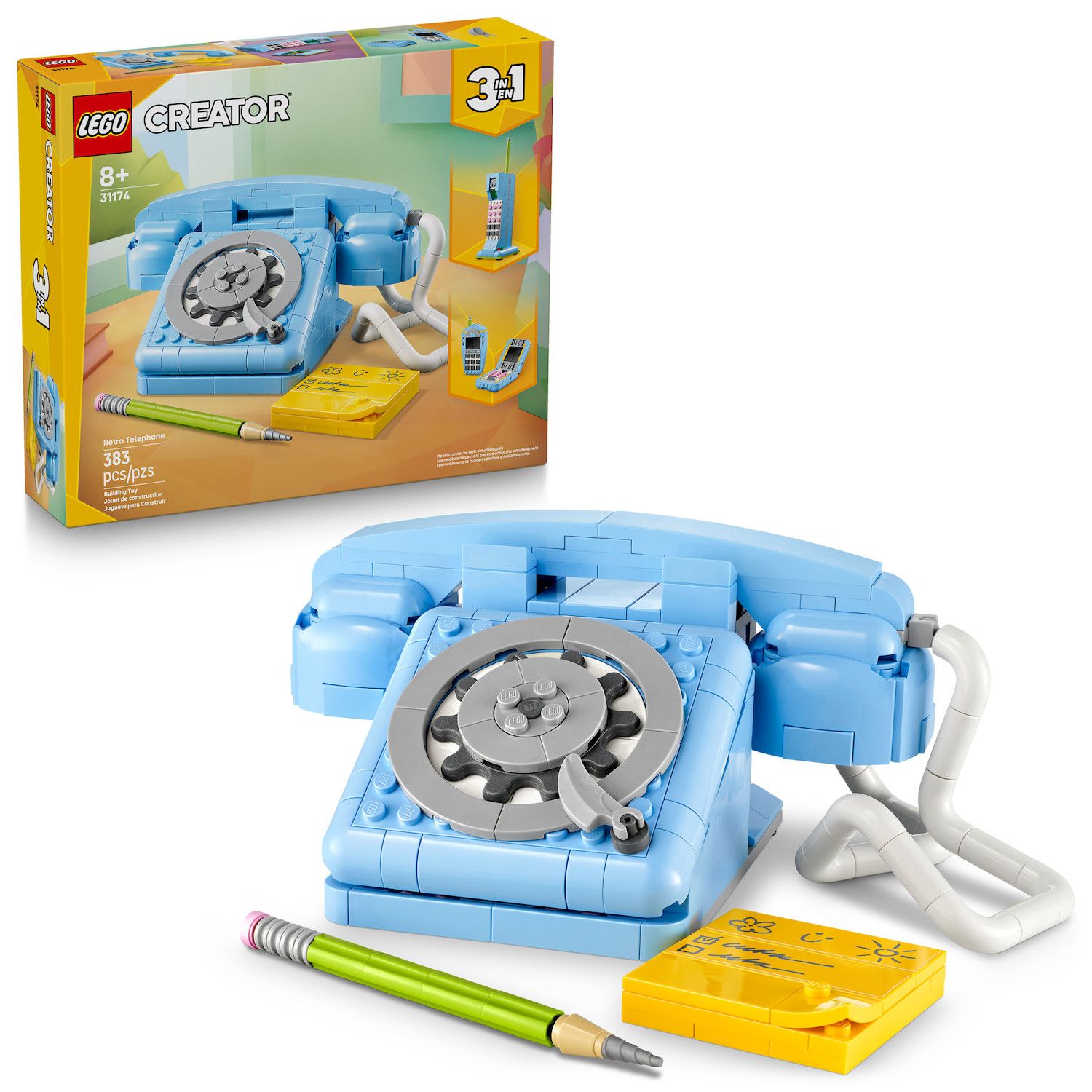 Детские конструкторы LEGO Creator 3-in-1 Retro Telephone 31174 Building Kit (383 Pieces)