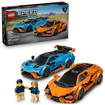 LEGO Speed Champions Lamborghini Revuelto & Huracán STO 77238 Building Kit (607 Pieces)