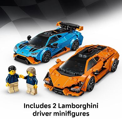 LEGO Speed Champions Lamborghini Revuelto & Huracán STO 77238 Building Kit (607 Pieces)
