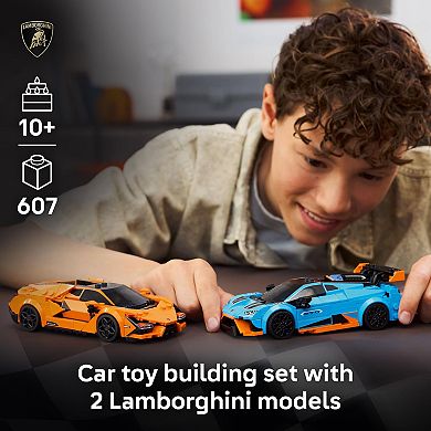 LEGO Speed Champions Lamborghini Revuelto & Huracán STO 77238 Building Kit (607 Pieces)