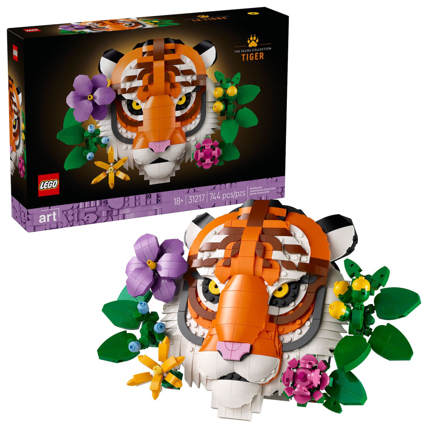 Детский конструктор LEGO Art The Fauna Collection: Tiger 31217 Building Kit — фото 1