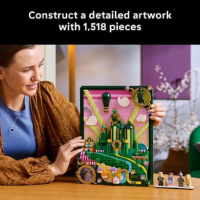 LEGO Wicked Emerald City Wall Art 75685 Building Kit (1518 Pieces)