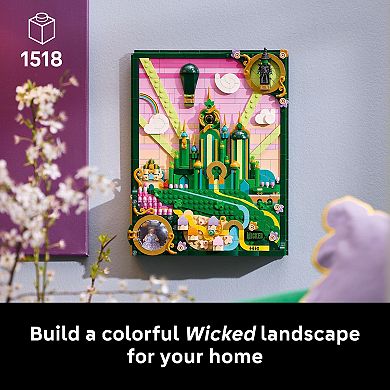 LEGO Wicked Emerald City Wall Art 75685 Building Kit (1518 Pieces)