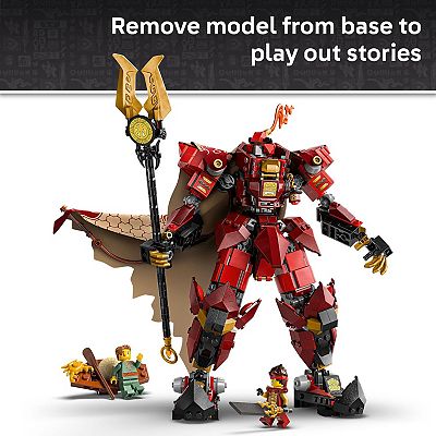 LEGO NINJAGO The Fire Knight Mech 71846 Building Kit (996 Pieces)