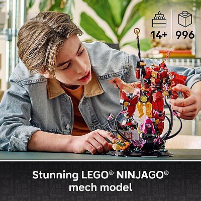LEGO NINJAGO The Fire Knight Mech 71846 Building Kit (996 Pieces)