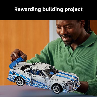 LEGO Technic 2 Fast 2 Furious Nissan Skyline GT-R (R34) 42210 Building Kit (1410 Pieces)