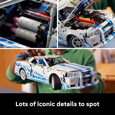LEGO Technic 2 Fast 2 Furious Nissan Skyline GT-R (R34) 42210 Building Kit (1410 Pieces)