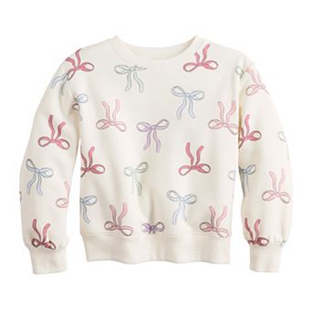 Girls 4-12 Jumping Beans® Core Fleece Crew Sweatshirt