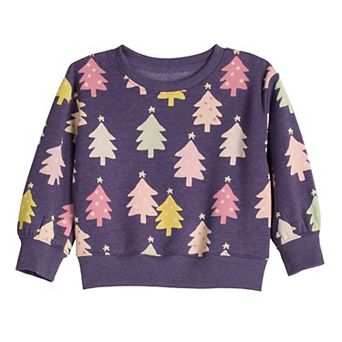 Girls 4-12 Jumping Beans® Core Fleece Crew Sweatshirt